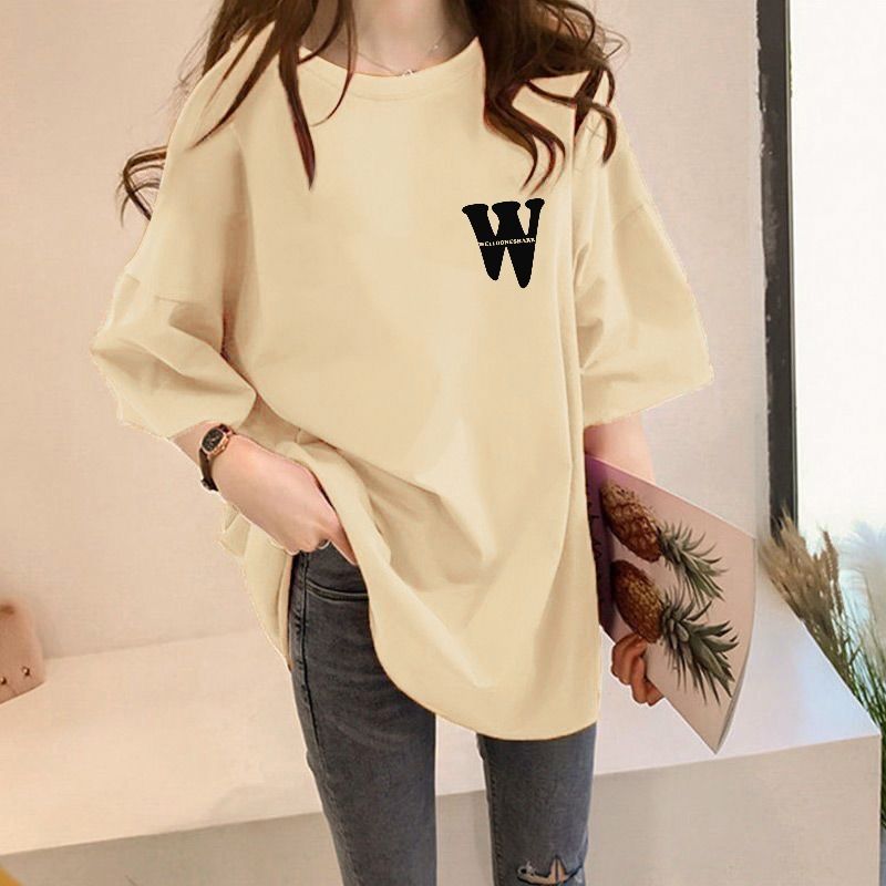 韓版寬鬆顯瘦小眾設計感ins短袖