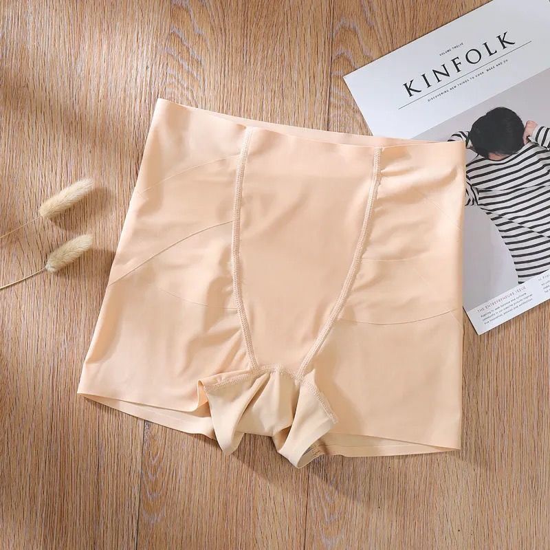 高腰提臀褲收腰無痕石墨烯平角打底安全內褲-Cicichill