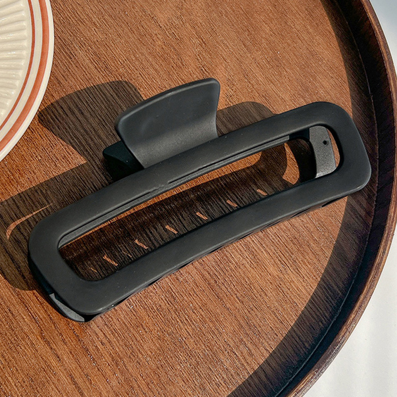 經典百搭高級感簡約髮量多盤髮後腦勺鯊魚夾髮飾