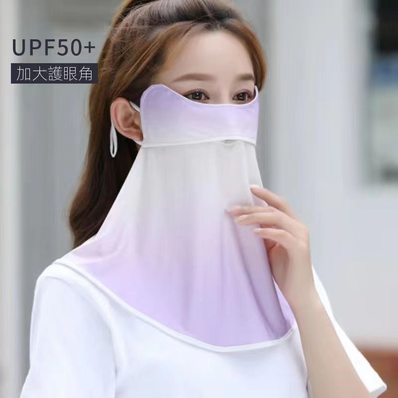 超涼爽全臉防曬防紫外線護脖護眼角遮臉面罩