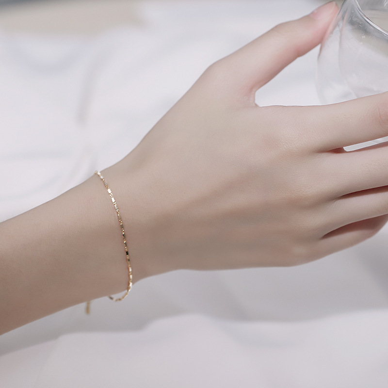 Ins風小眾設計感簡約小方塊氣質冷淡風手鍊-Cicichill