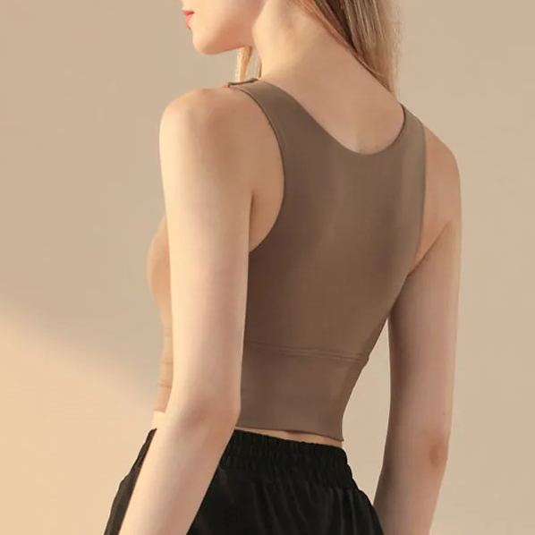 高強度瑜伽背心減震聚攏定型運動防震跑步健身內衣-Cicichill