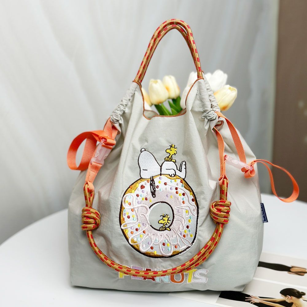 【多款式】小眾刺繡尼龍大容量環保手提單肩斜跨包-Cicichill