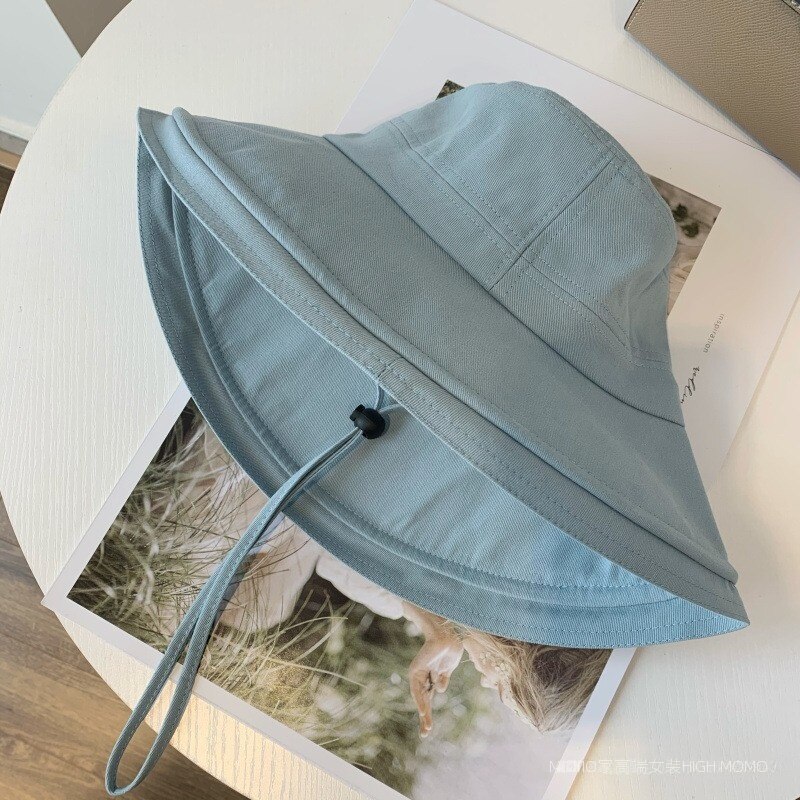 出遊防曬百搭氣質顯臉小遮陽漁夫帽子