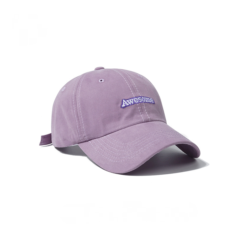 休閒時尚復古百搭英文刺繡棒球帽子