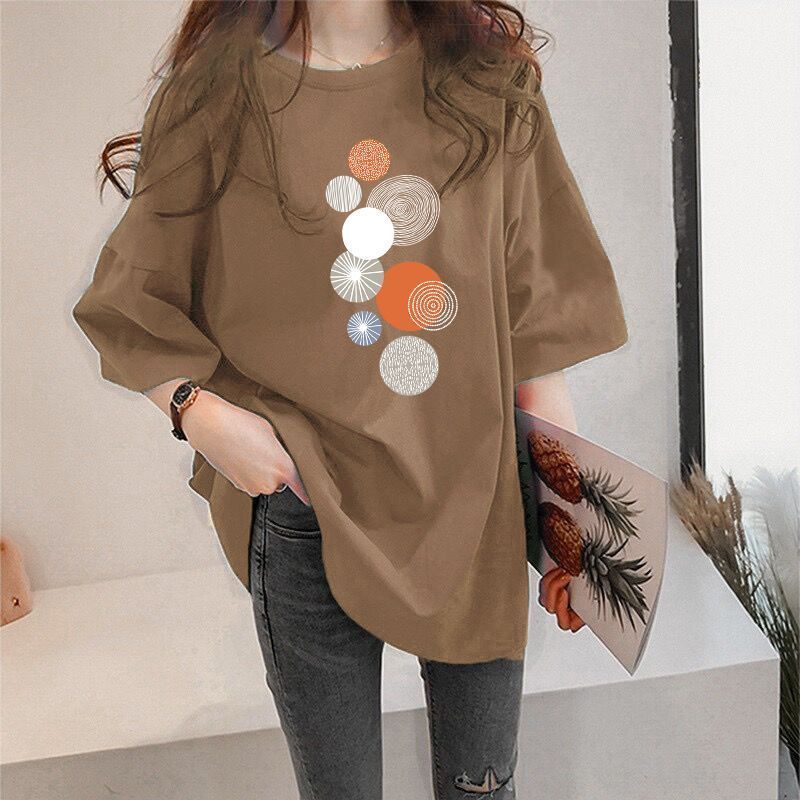 韓版寬鬆顯瘦小眾設計感ins短袖