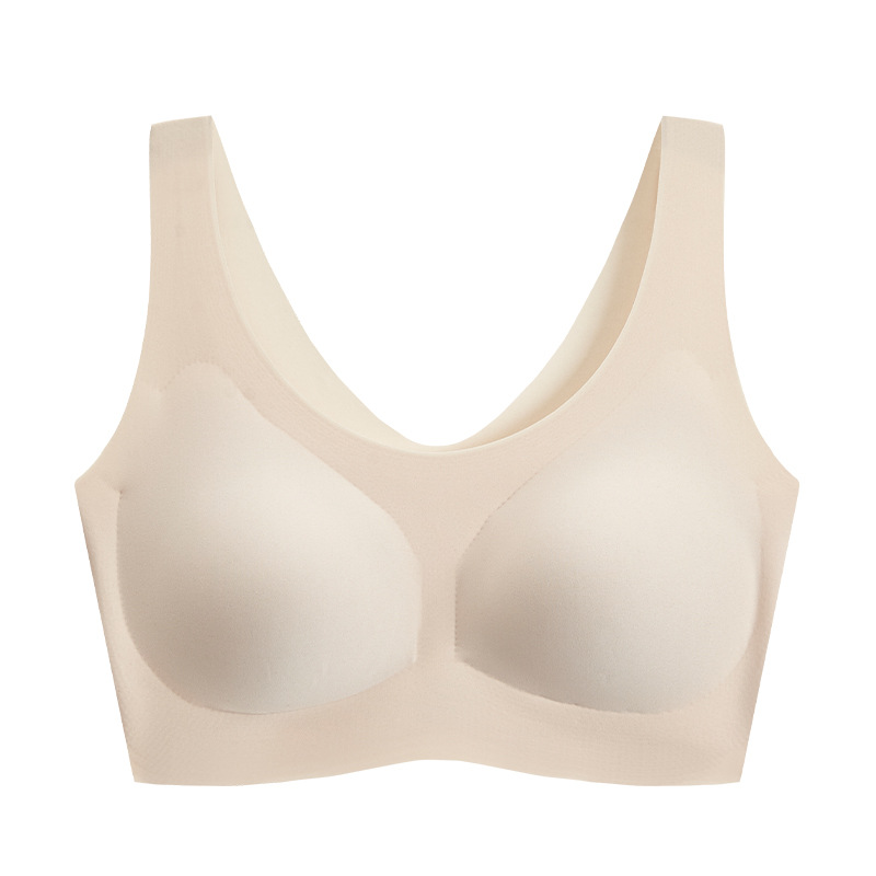 聚攏收副乳背心式無痕美背無鋼圈運動內衣-Cicichill
