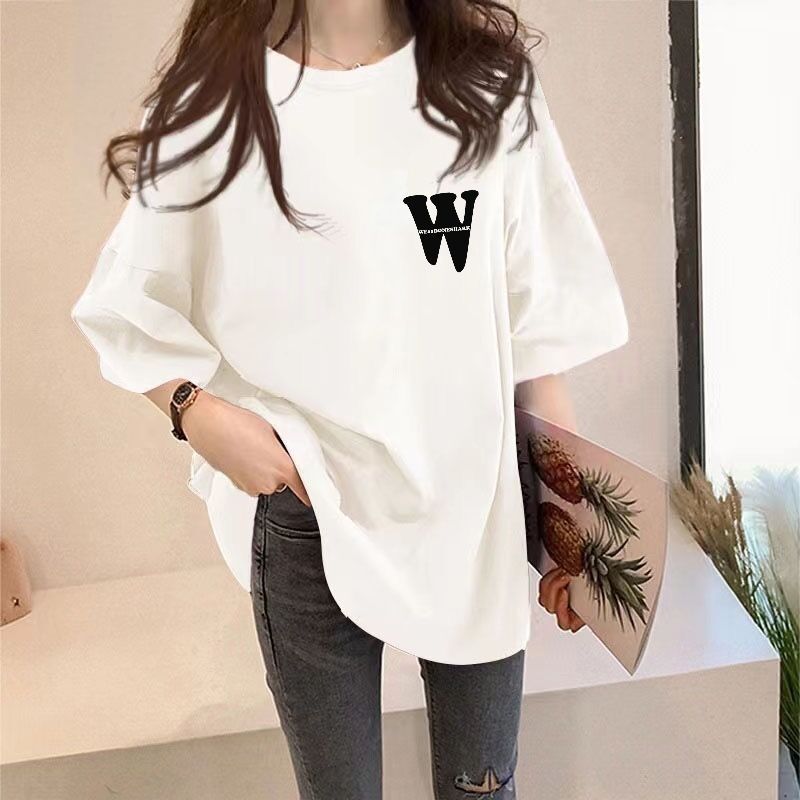 韓版寬鬆顯瘦小眾設計感ins短袖