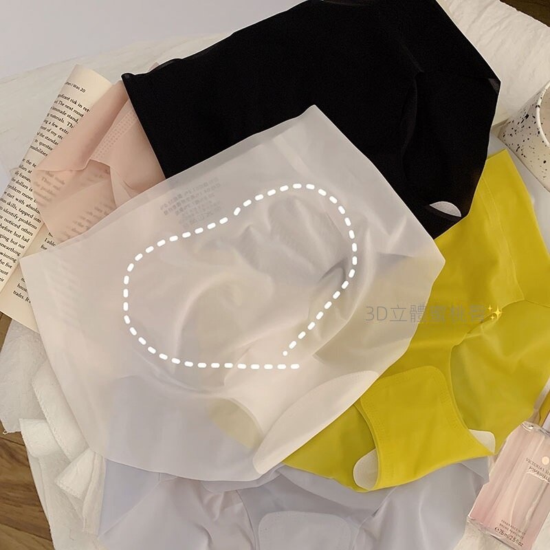薄款無痕速乾冰絲面膜3D立體蜜桃臀健身三角內褲-Cicichill