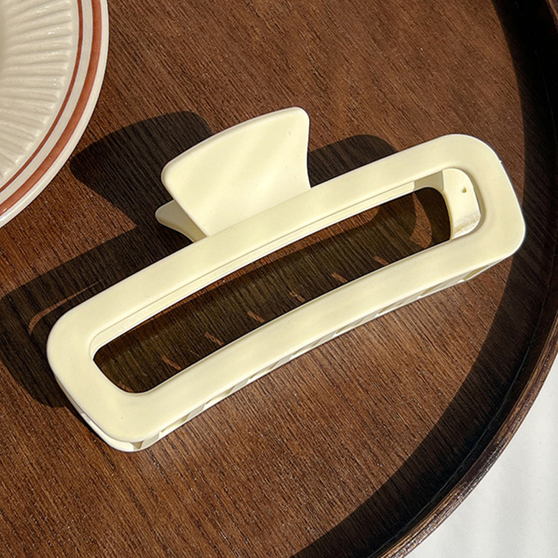 經典百搭高級感簡約髮量多盤髮後腦勺鯊魚夾髮飾