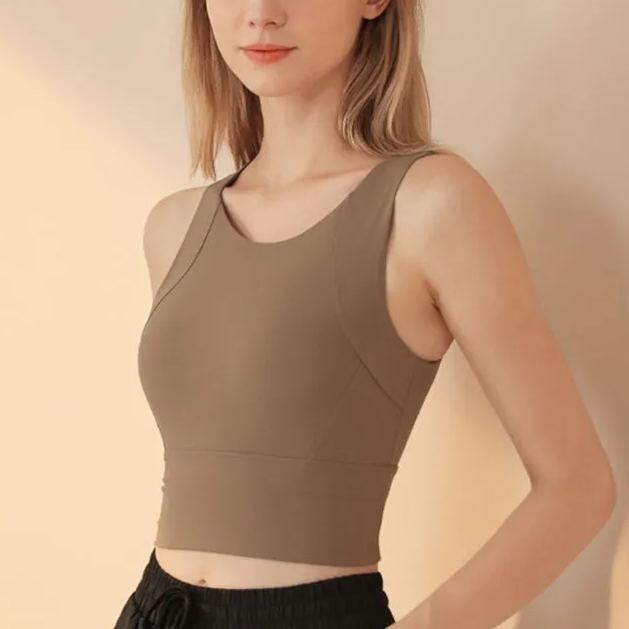 高強度瑜伽背心減震聚攏定型運動防震跑步健身內衣-Cicichill