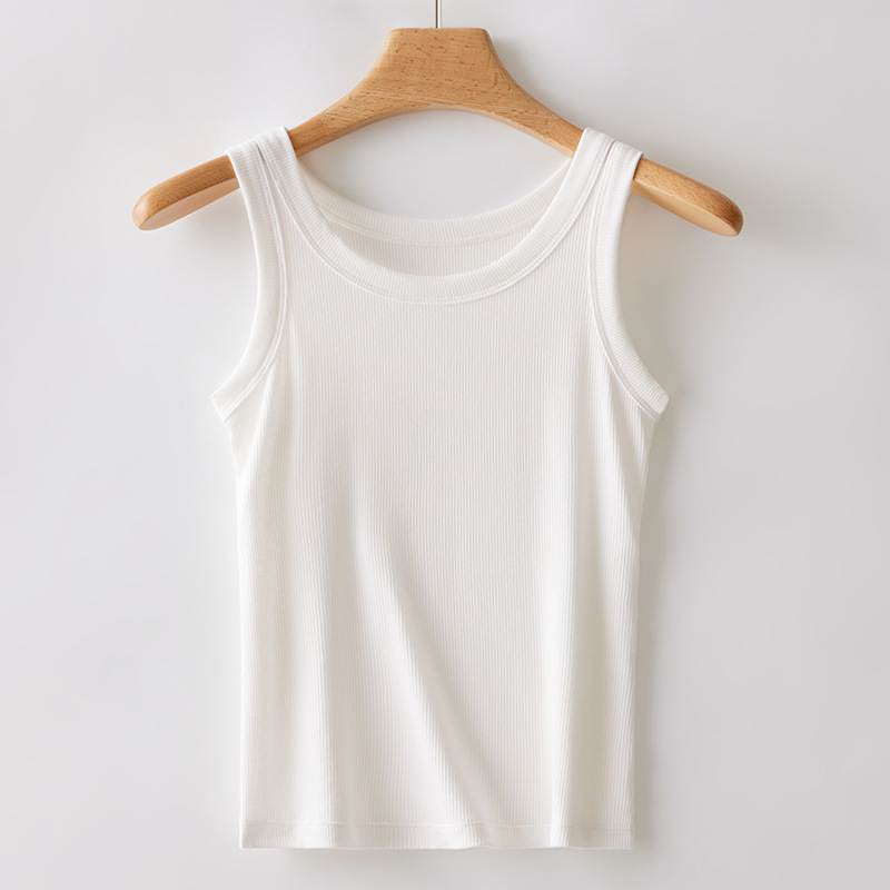 爆款！彈力修身螺紋內搭打底吊帶背心-Cicichill