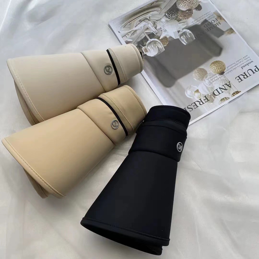 環繞式全臉防曬遮陽空頂大帽檐太陽帽-Cicichill