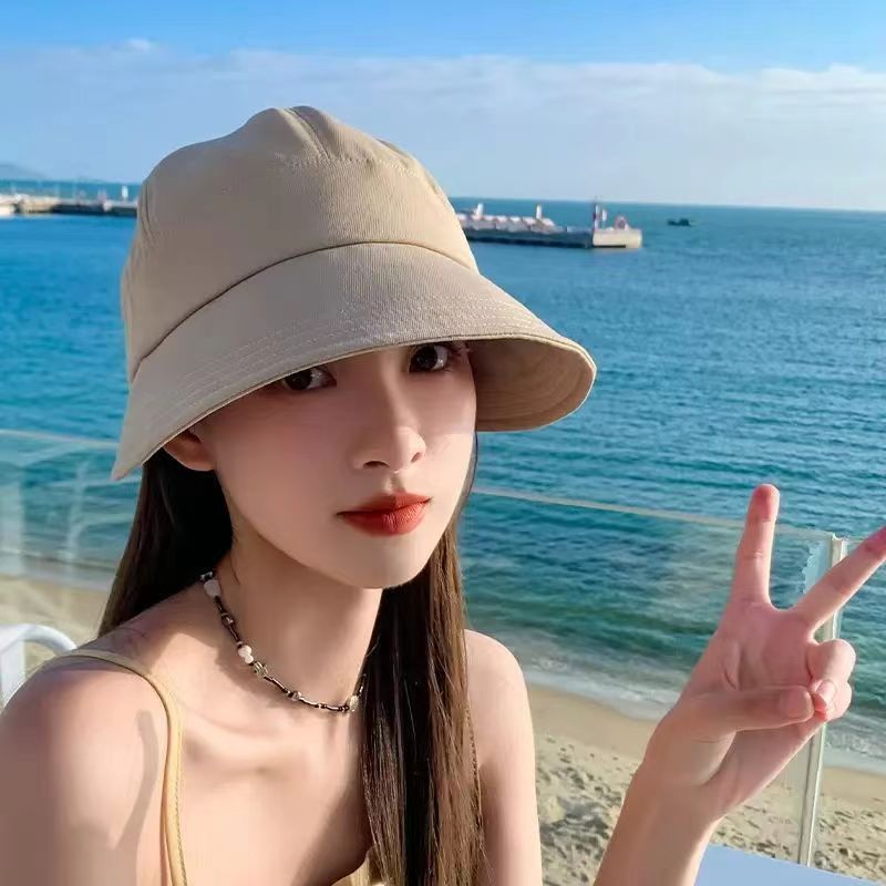 率性時尚六角頂顯臉小全臉防曬遮陽帽-Cicichill