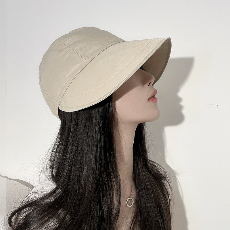 簡約百搭休閒防紫外線防曬遮陽漁夫帽子