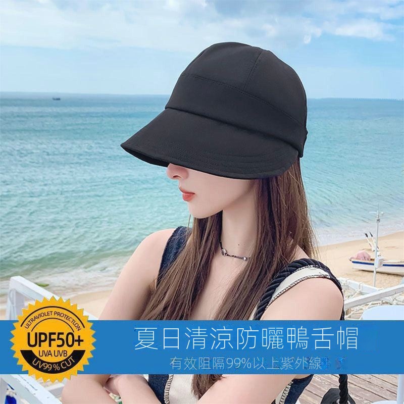 率性時尚六角頂顯臉小全臉防曬遮陽帽-Cicichill