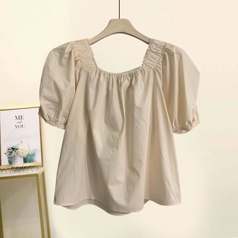 【單件/整套】時尚遮肚娃娃襯衫+休閒顯瘦短褲兩件套裝-Cicichill