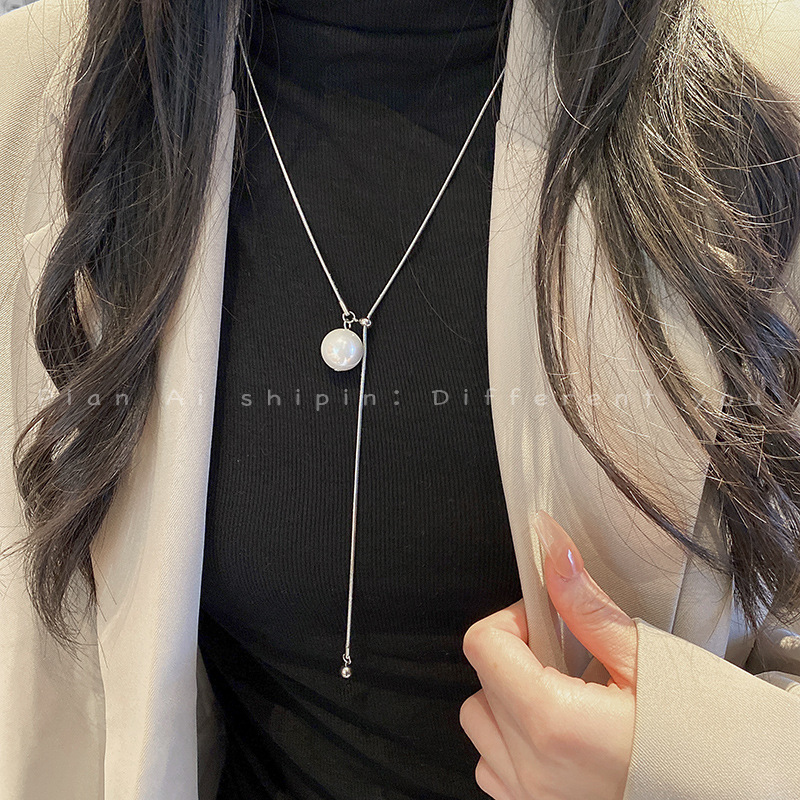 設計師款簡約風高級感可抽拉項鍊短款項鍊-Cicichill