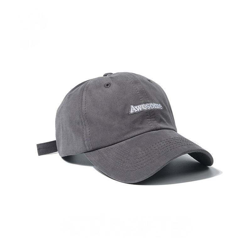 休閒時尚復古百搭英文刺繡棒球帽子