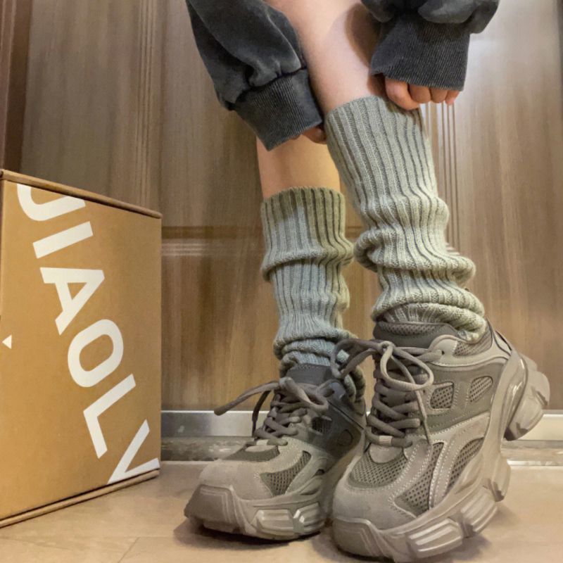 辣妹百搭簡約針織堆堆襪顯腿細襪套-Cicichill