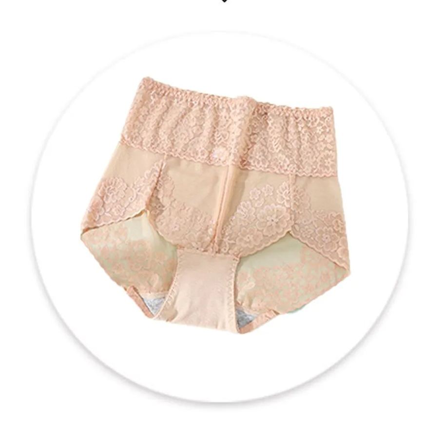 透氣收腹蕾絲舒適抗菌彈力提臀收腹內褲-Cicichill