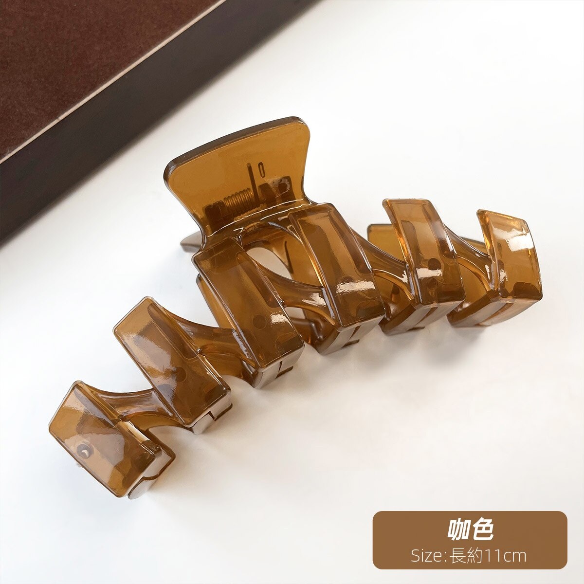 經典百搭高級感簡約髮量多盤髮後腦勺鯊魚夾髮飾