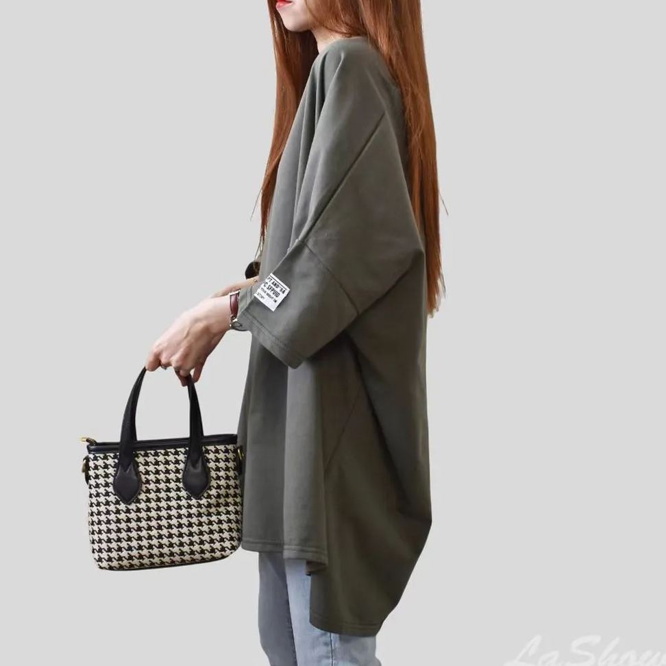 日韓長款貼布休閒舒適韓范ins短袖-Cicichill