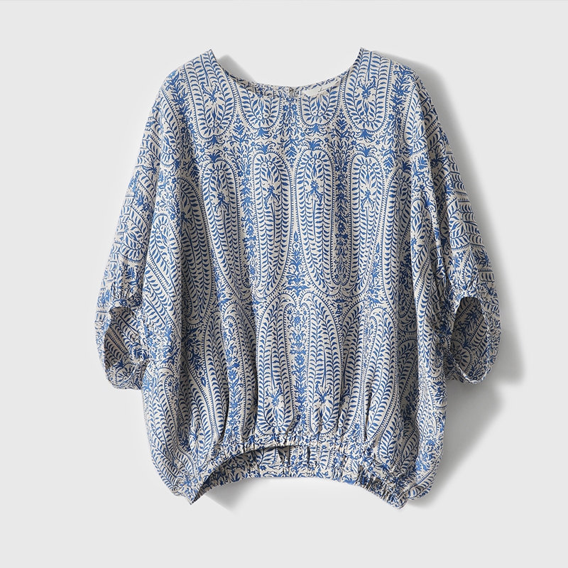 清爽蝙蝠袖蝴蝶結短袖