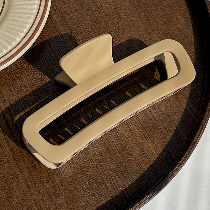 經典百搭高級感簡約髮量多盤髮後腦勺鯊魚夾髮飾