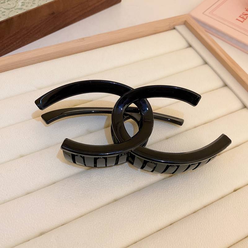 經典百搭高級感簡約髮量多盤髮後腦勺鯊魚夾髮飾