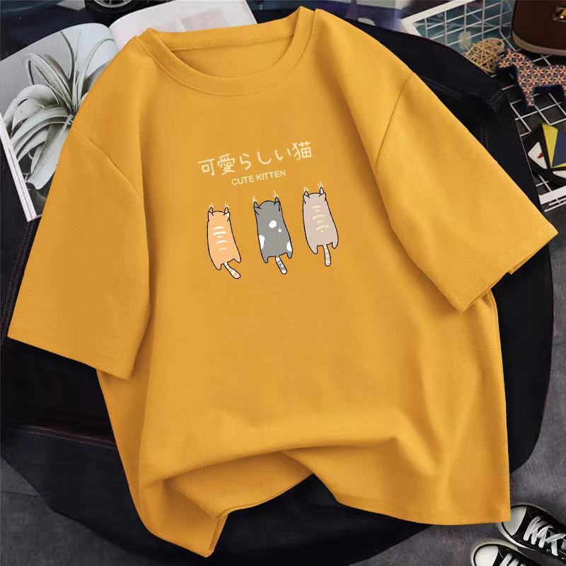 純棉寬鬆大碼百搭韓版短袖t恤（10色）