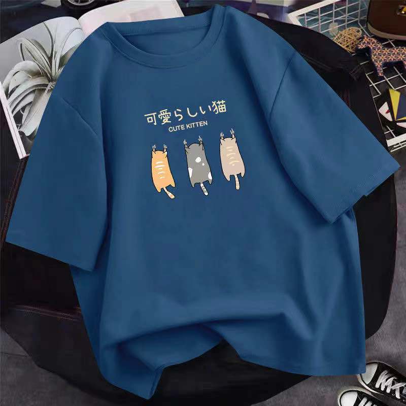 純棉寬鬆大碼百搭韓版短袖t恤（10色）