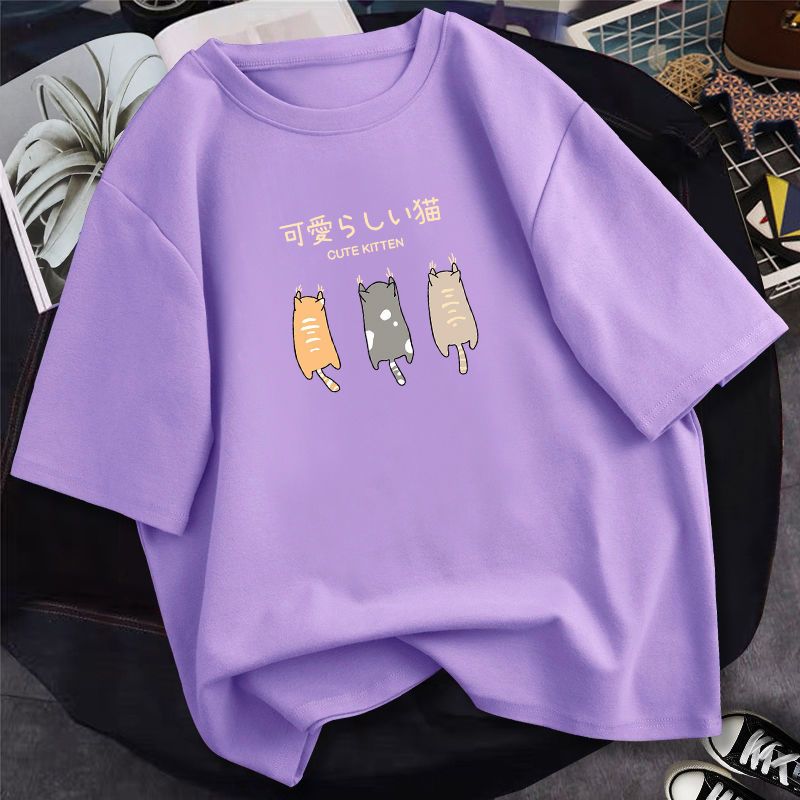 純棉寬鬆大碼百搭韓版短袖t恤（10色）