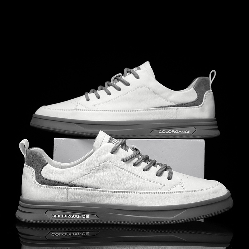 透氣薄款運動平板鞋休閒一腳蹬潮鞋-vivivale