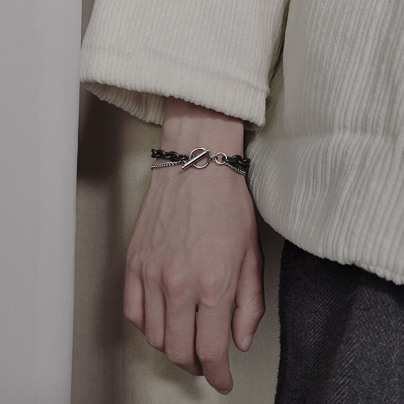 手鍊ins小眾設計手串不掉色可水洗情侶手環