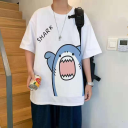 【單件】鯊魚T恤白色