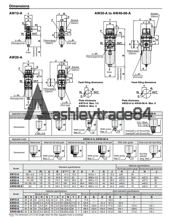 1pcs-smc-aw20-02be-b-pressure-reducing-regulator 0