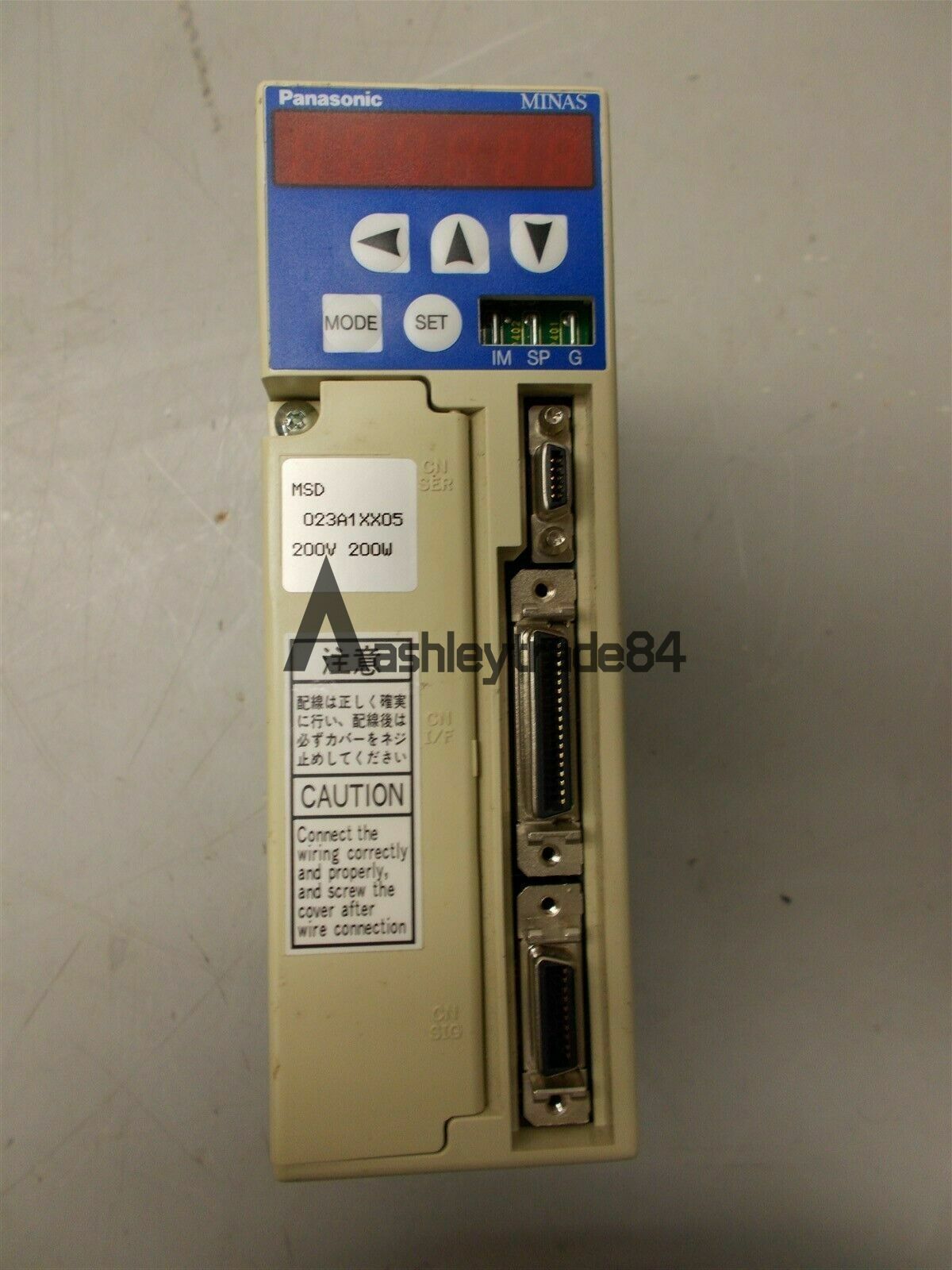 used-one-panasonic-servo-msd023a1xx05 0