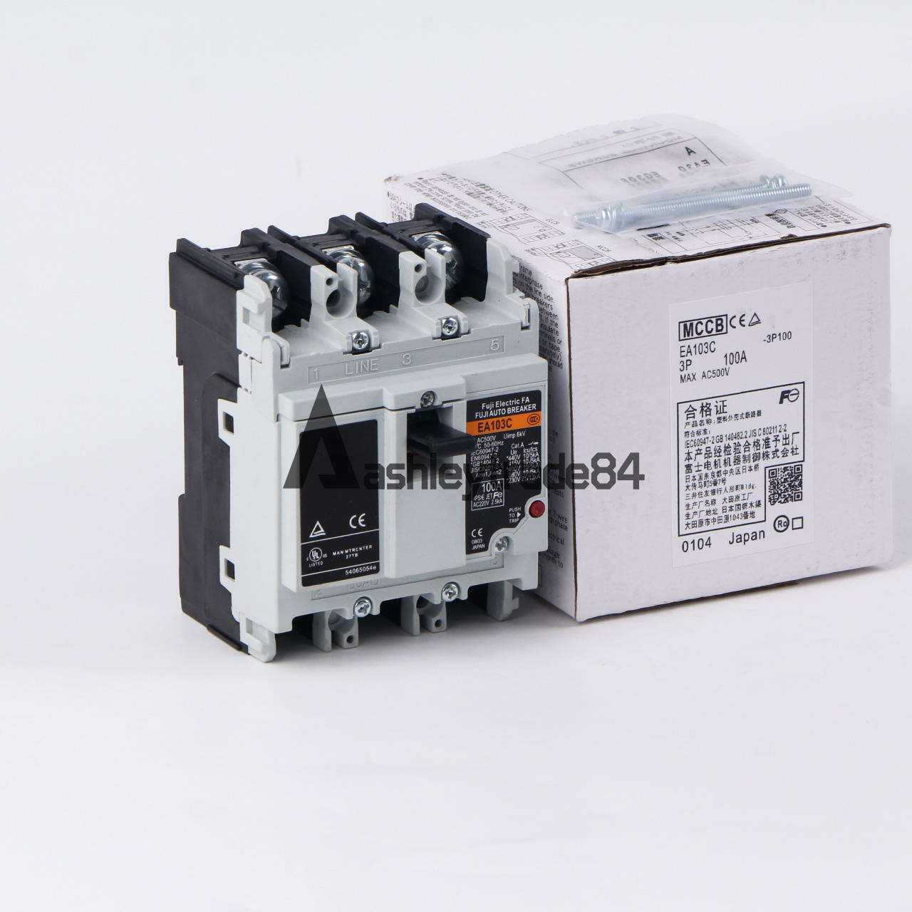 1pc-new-fuji-ea103c-3p-100a-molded-case-circuit-breakers 0