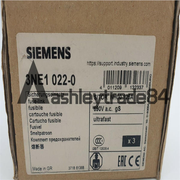 1pcs-new-siemens-3ne1022-0-3ne1-022-0-125a-690v-fuse 0