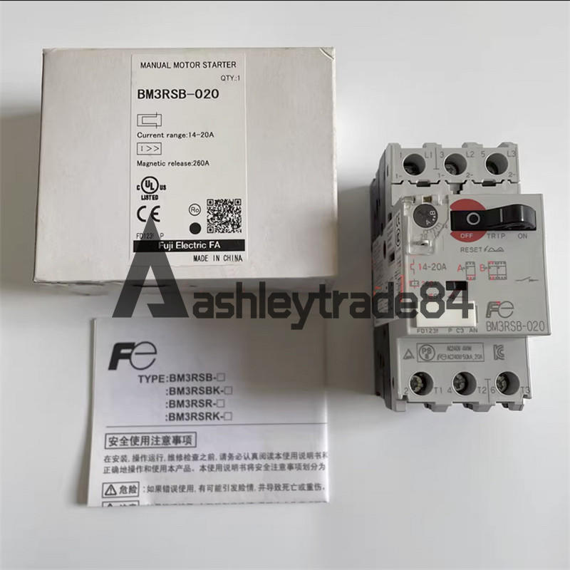 new-1pcs-fuji-motor-protection-switch-bm3rsb-020-circuit-breaker-14-20a 0