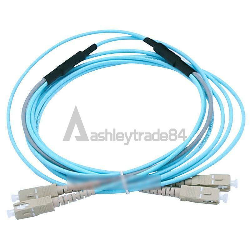 50m-armored-sc-sc-upc-mm-10g-om3-duplex-fiber-optical-cable-patch-cord-50-125 0