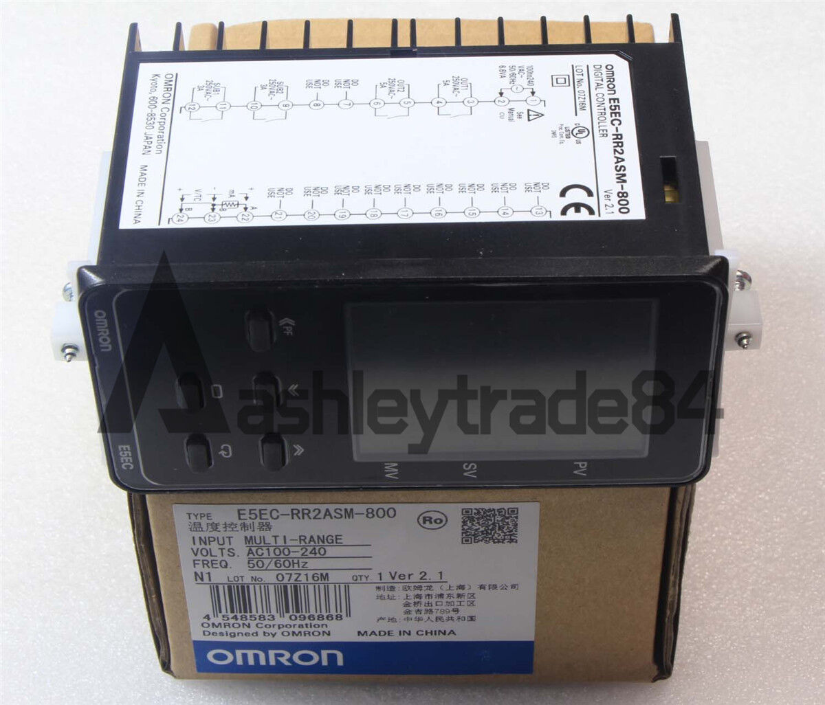 new-1pcs-omron-temperature-controller-e5ec-rr2asm-800-100-240vac 0