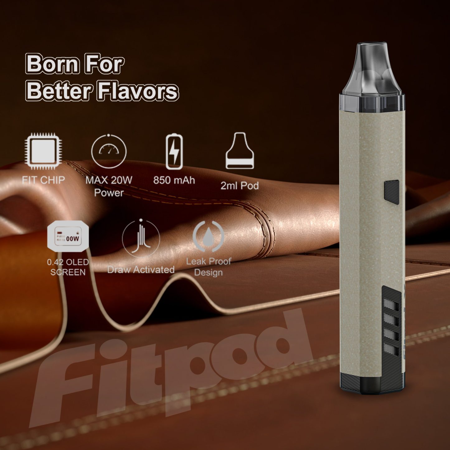 【小煙套裝】FITPOD X SLYEEK 3 斯萊克三代主機 | 通用 第一代的 Omario Slyeek / 第二代的 INVC Slyeek S 斯萊克空倉0.8/1.2-蒸汽領域電子煙專賣 - 魯米國際有限公司