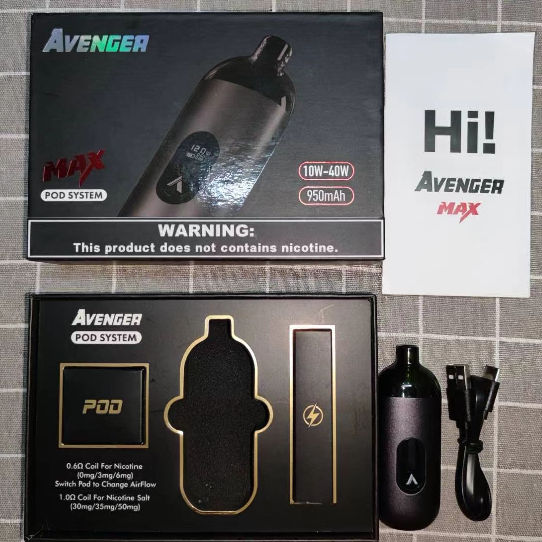 【小煙套裝】AVENGER MAX 復仇者 MAX 主機 40W-蒸汽領域 - 魯米國際有限公司