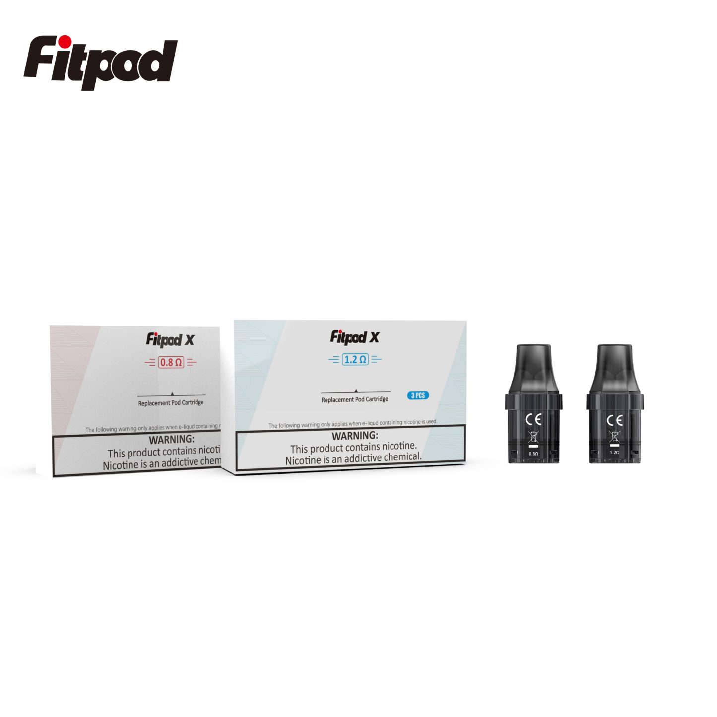 【空倉/耗材】Fitpod X 斯萊克三代空倉 3入/盒 通用SLYEEK Omario斯萊克一代/INVC SLYEEK S斯萊克二代 0.8Ω/1.2Ω-蒸汽領域 - 魯米國際有限公司