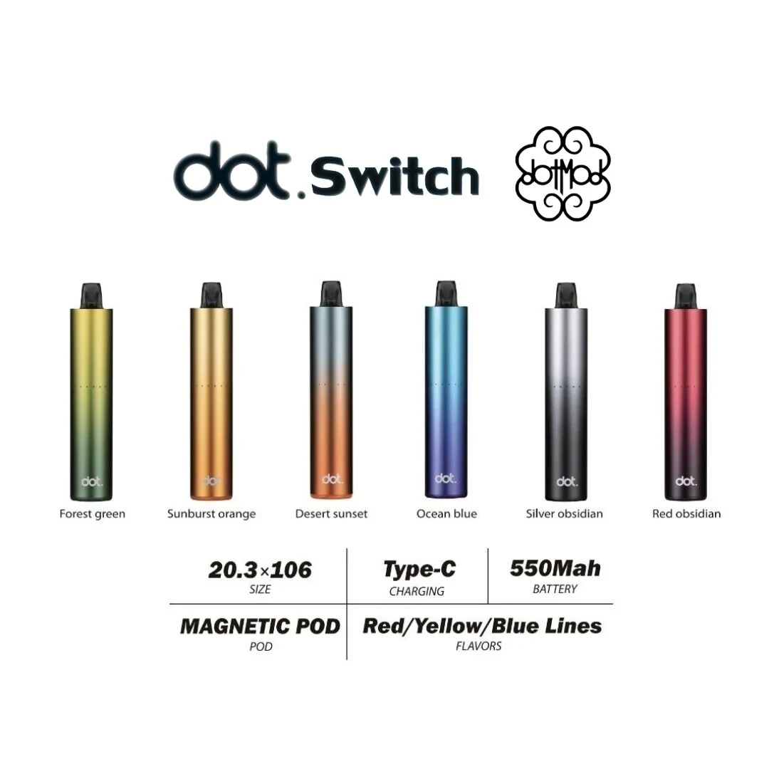 DOTMOD 佩特里 Dot Switch | 換彈式主機 | 單主機 500mAh-蒸汽領域 - 魯米國際有限公司