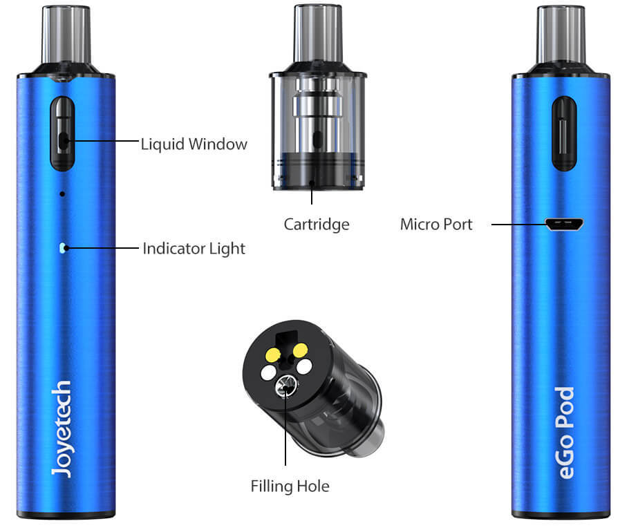 【小煙套裝】Joyetech eGo Pod 套裝/eGo Pod空倉-蒸汽領域 - 魯米國際有限公司