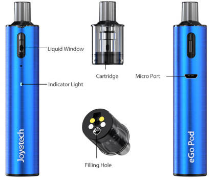 【小煙套裝】Joyetech eGo Pod 套裝/eGo Pod空倉-蒸汽領域 - 魯米國際有限公司