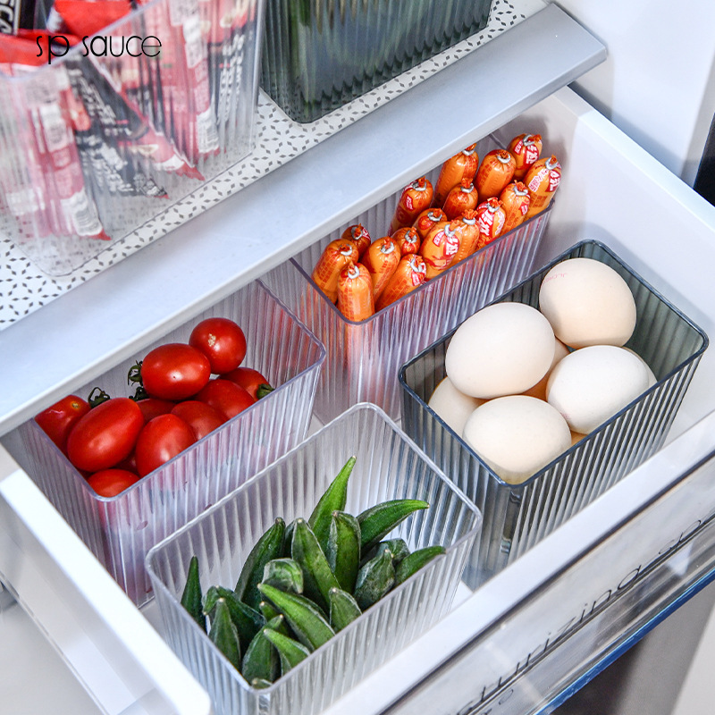 SP SAUCE冰箱侧门收纳盒 日本冰箱侧门收纳盒分装整理器食品级储物盒